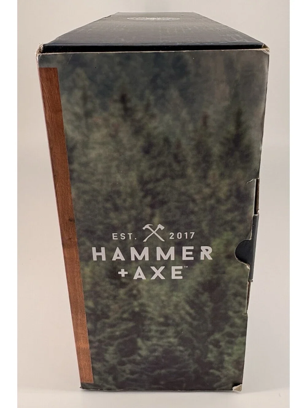 Hammer + Axe Wooden Pong Drinking Game Folding Board Set w/ 25 Cups, 2 Balls
